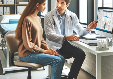 Врач консультирует пациента о лечении